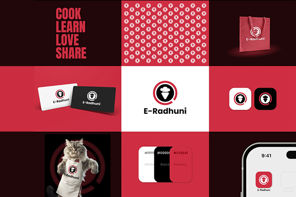 E-Radhuni - Crafting Bold Logo & Brand Identity Design