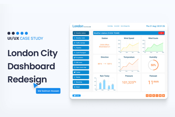 UI/UX Case Study - London City Dashboard Redesign